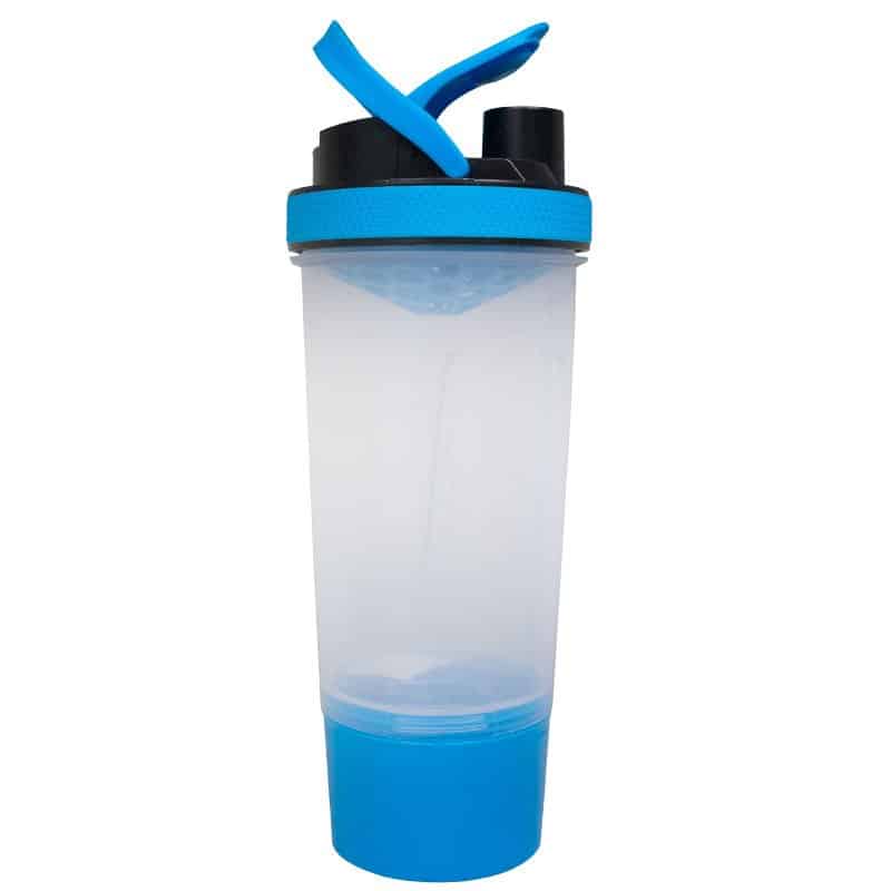 Termo Shaker 3en1 - ¡Mezclador, Organizador y Colador para tus Proteínas!
