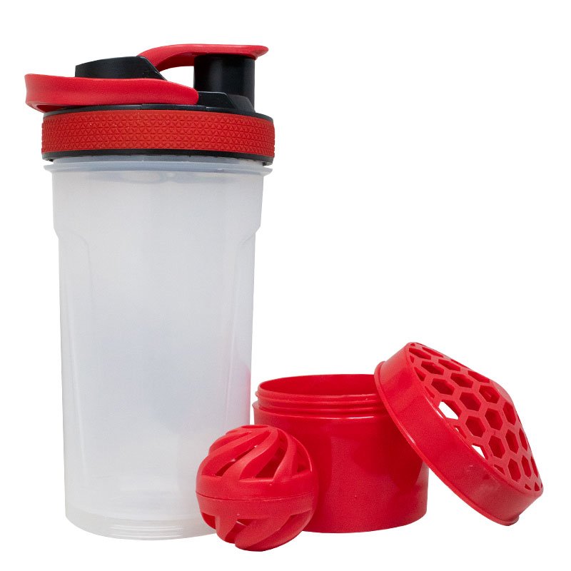 Termo Shaker 3en1 - ¡Mezclador, Organizador y Colador para tus Proteínas!