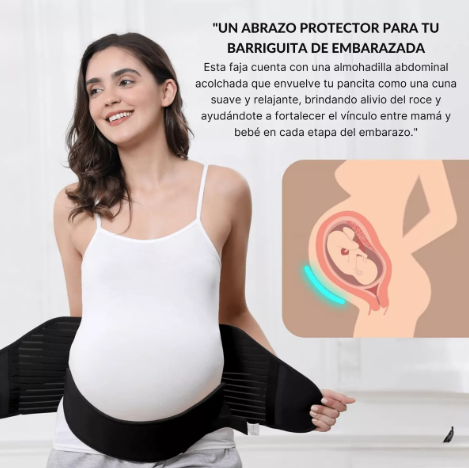 Faja de Embarazo Soporte Abdominal y Lumbar - ¡Comodidad, Alivio y Postura Perfecta para Futuras Mamás!