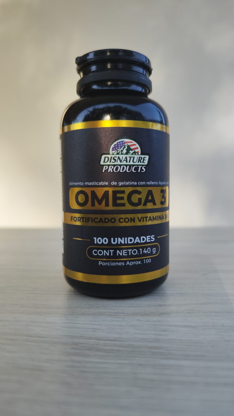 Omega 3 Disnature Products (x100 Cápsulas) - ¡Fortificado con Vitamina B para Corazón, Cerebro y Energía!