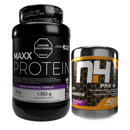 KIT Esencial: Proteína + Pre-Entreno para Máximo Rendimiento y Construcción Muscular