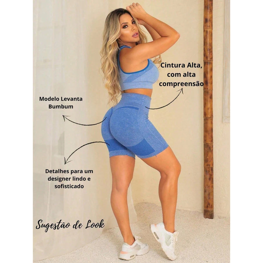 Short Legging Corto Elástico Push Up - Realce y Confort para tus Entrenamientos